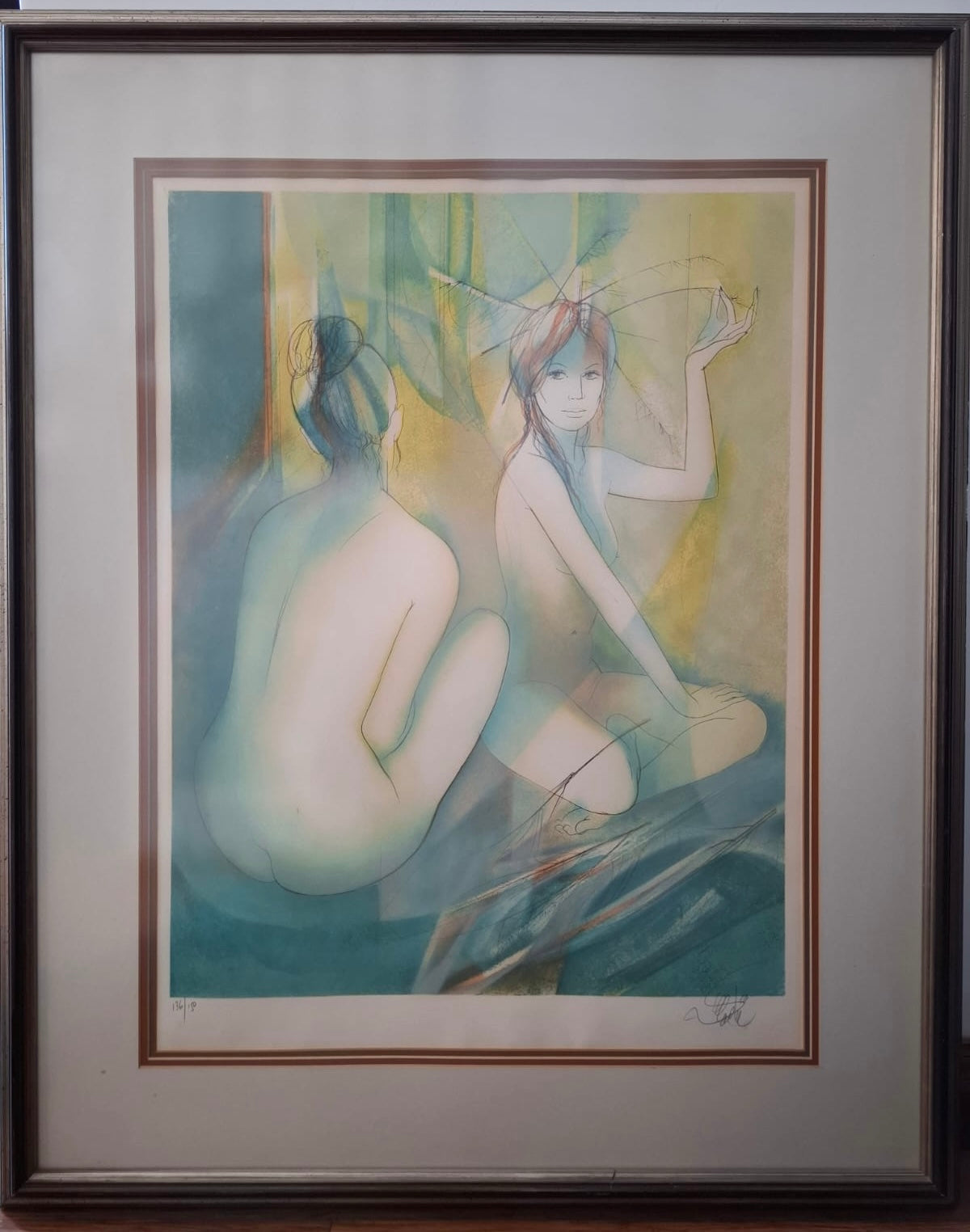 Naked Sitting Female Figures