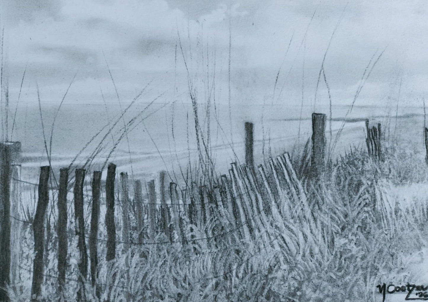 Fence in Sand II (Heining in Sand II)