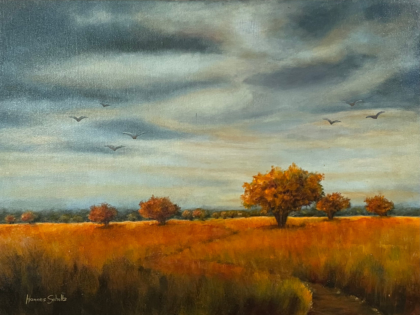 Herfs landskap (Afrikaans: Autumn landscape)
