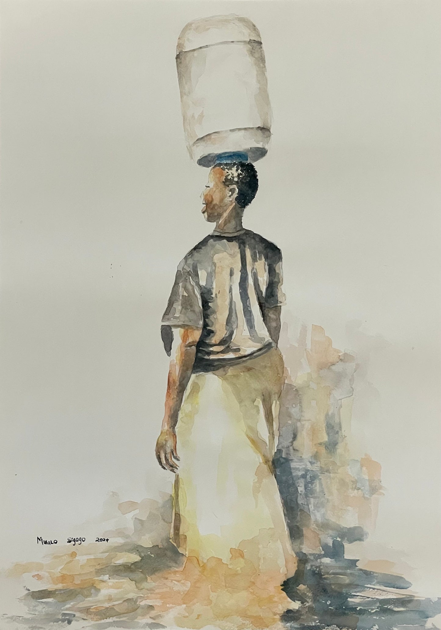 Woman fetching water I