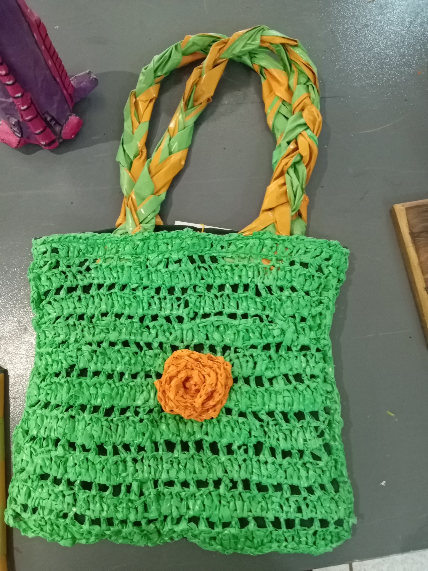 Plastic Bloom Handbag
