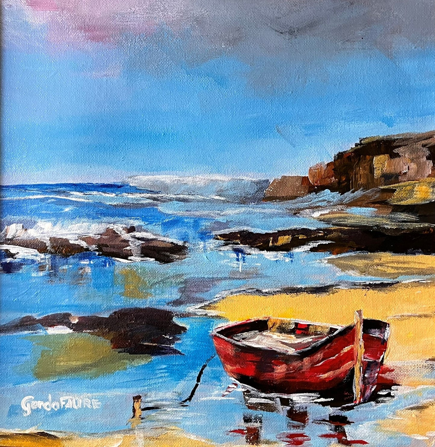 Red Fishing Boat