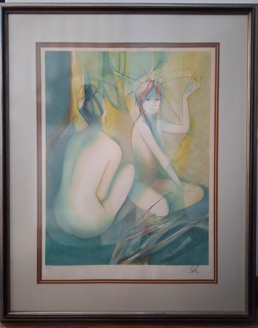 Naked Sitting Female Figures