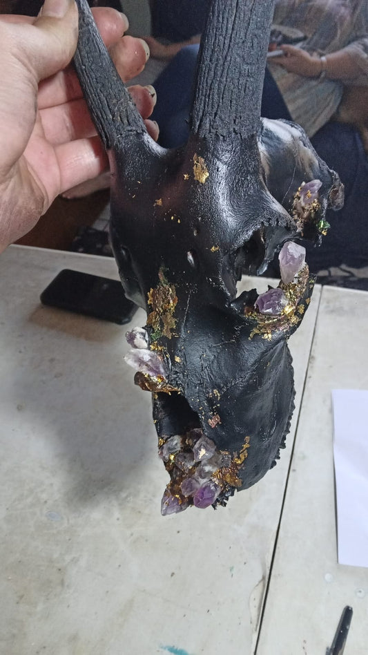 Purple Crystal Scull