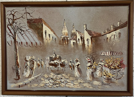 Street scene with people