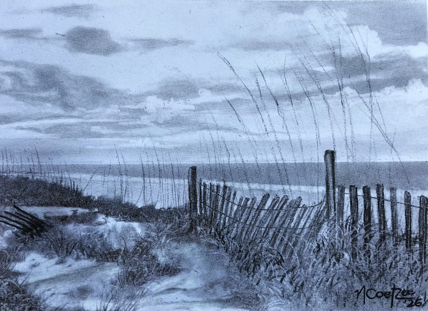 Fence in Sand I (Heining in Sand I)