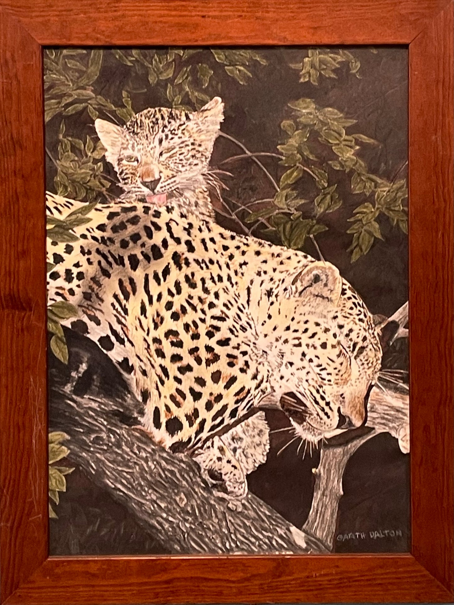 Leopard and cub