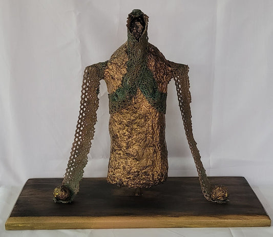 The Gilded Husk (Sculpture)