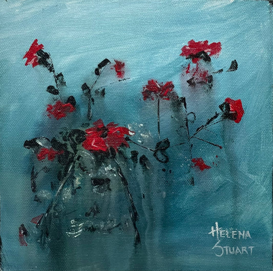 Small red roses