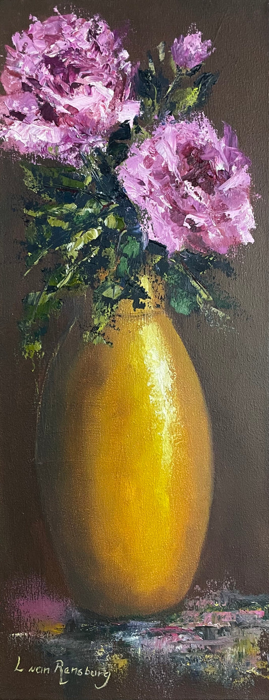 Golden Venice summer vase Diptych