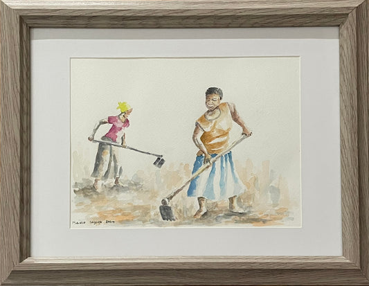 Women ploughing I