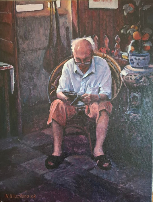 Old man in chair