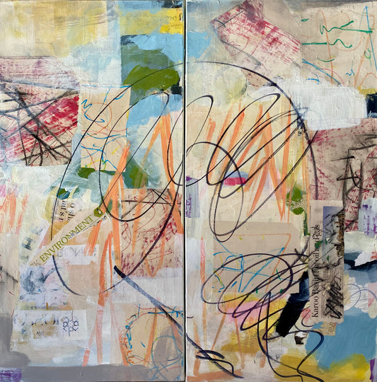 Where Rivers Flow (Diptych)